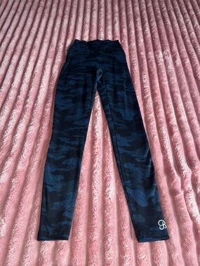 Bombshell Sportswear Navy and Black Camouflage Leggings